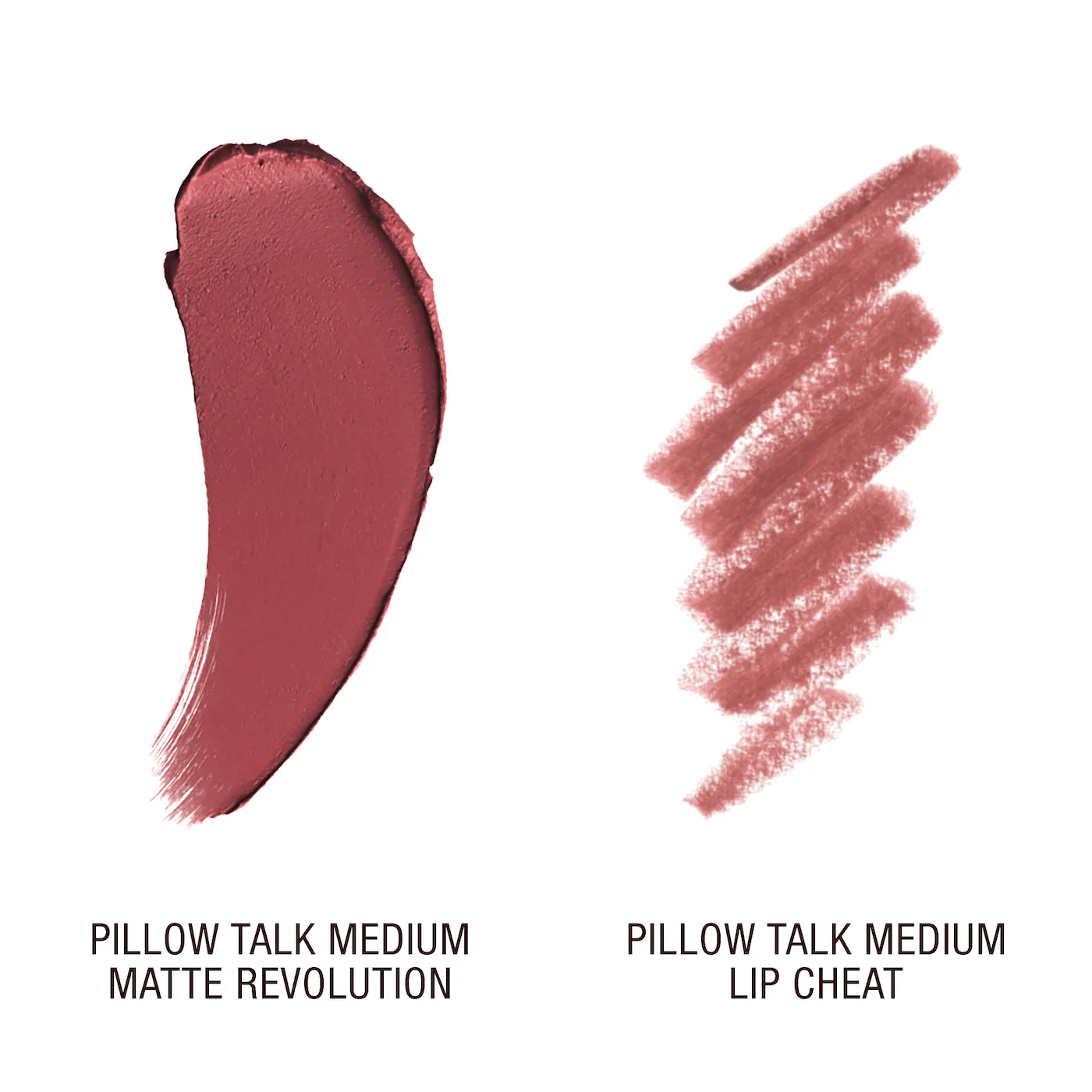 Charlotte Tilbury MINI Pillow Talk Lipstick & Liner Set Color: Pillow Talk Medium - warm berry pink