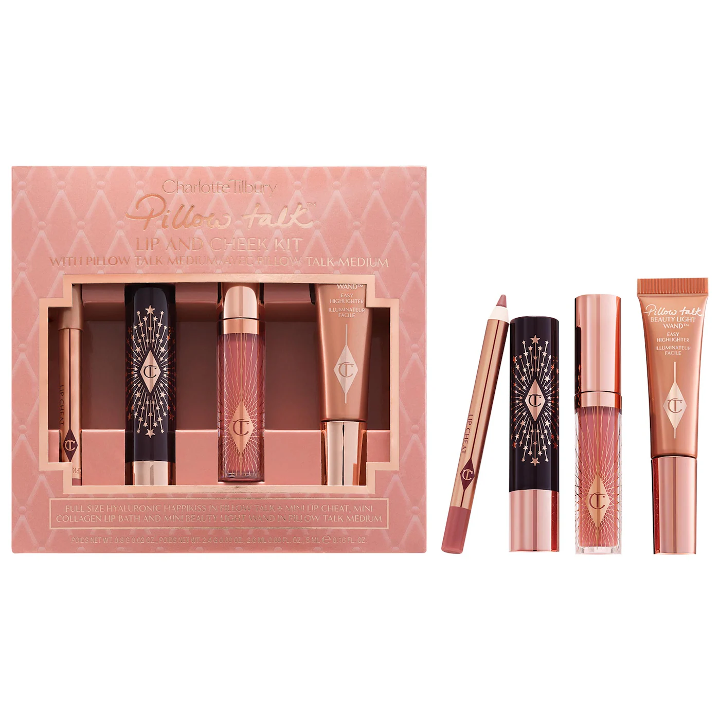 Charlotte Tilbury  Pillow Talk Iconic Lip and Cheek Secrets Set Color: Medium