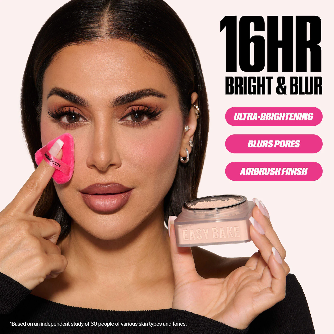  HUDA BEAUTY  Easy Bake Blurring Loose Baking & Setting Powder Color: Pound Cake 