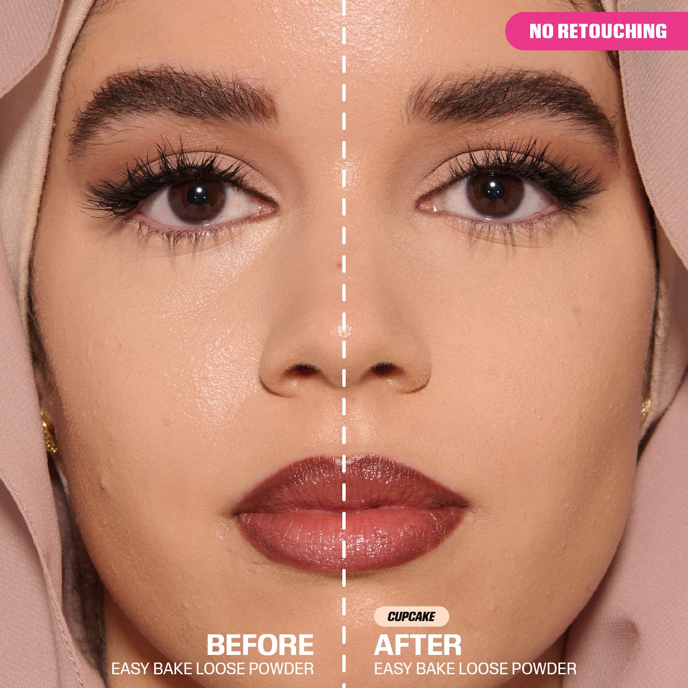 HUDA BEAUTY  Easy Bake Blurring Loose Baking & Setting Powder Color: Cupcake