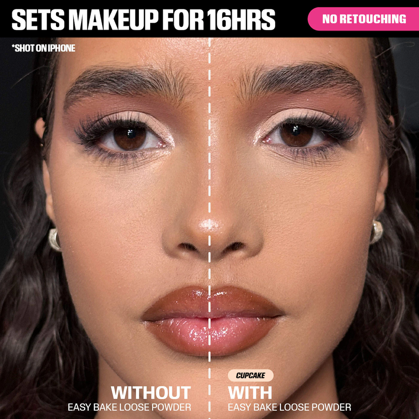 HUDA BEAUTY  Easy Bake Blurring Loose Baking & Setting Powder Color: Cupcake