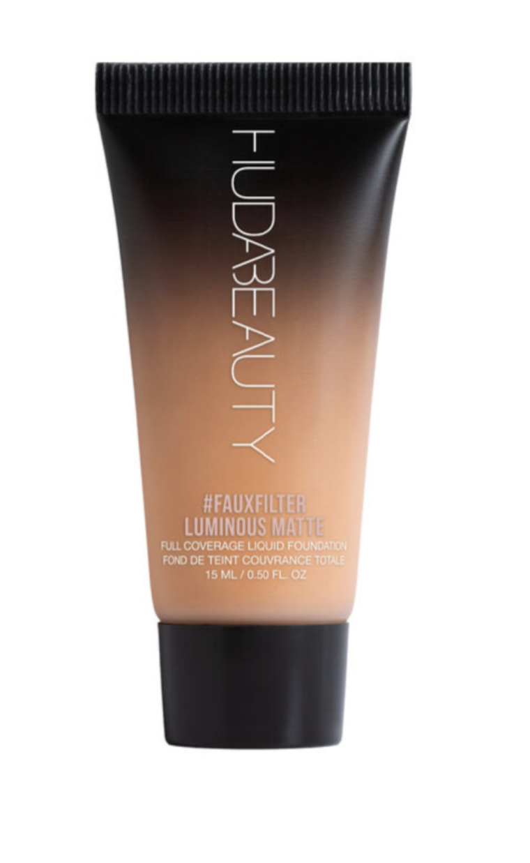 HUDA BEAUTY #FauxFilter Luminous Matte MINI Foundation color: Latte 300N