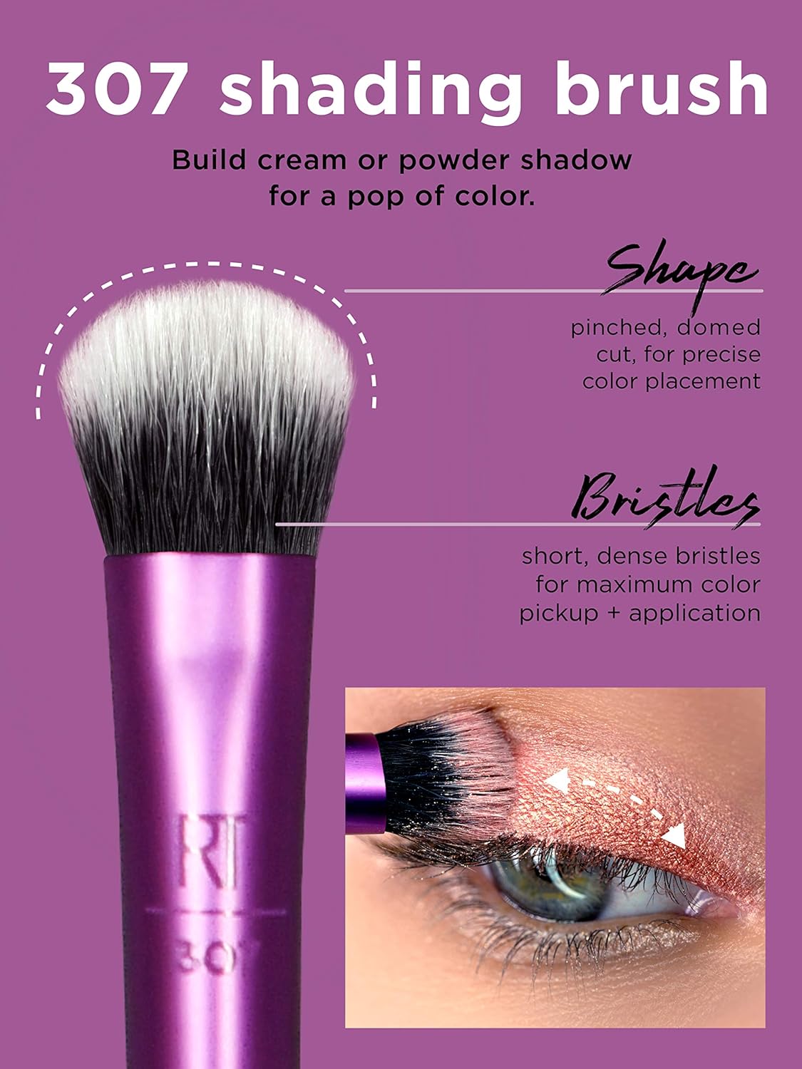 Real Techniques®️ Enhanced Eye Makeup Brush Set, 6pcs