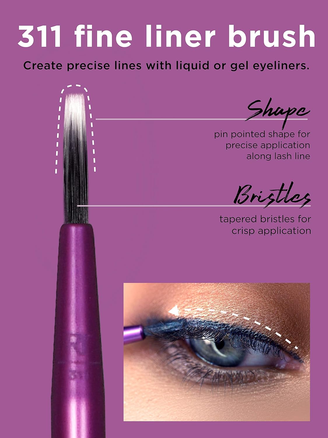 Real Techniques®️ Enhanced Eye Makeup Brush Set, 6pcs