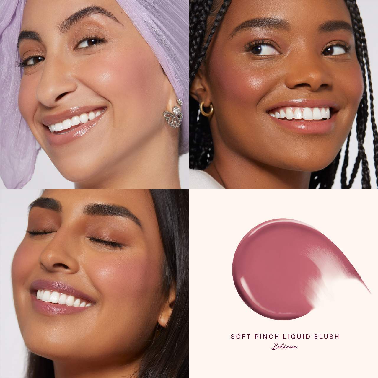 Rare Beauty by Selena Gomez Soft Pinch Liquid Blush Color: Believe 