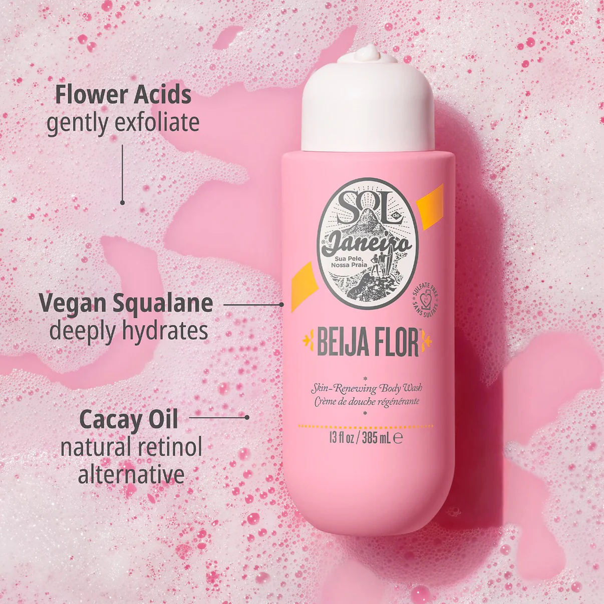 Sol de Janeiro Beija Flor™️ Renewing Body Wash Size: 13 oz / 385 mL
