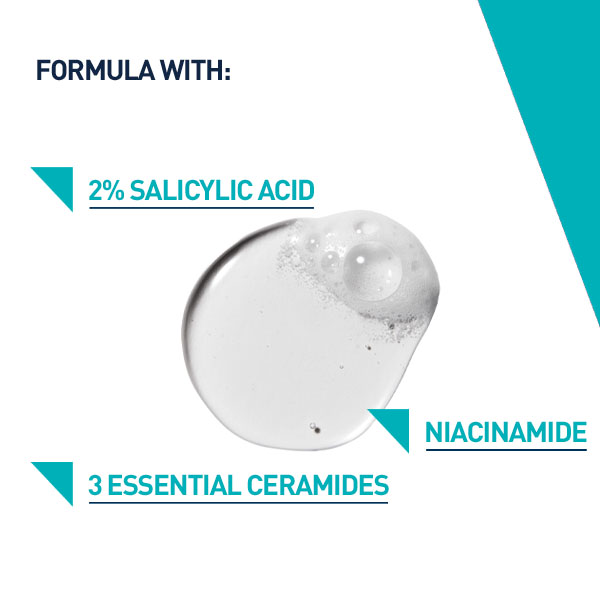 CERAVE Blemish Control Face Cleanser with 2% Salicylic Acid & Niacinamide for Blemish-Prone Skin 236