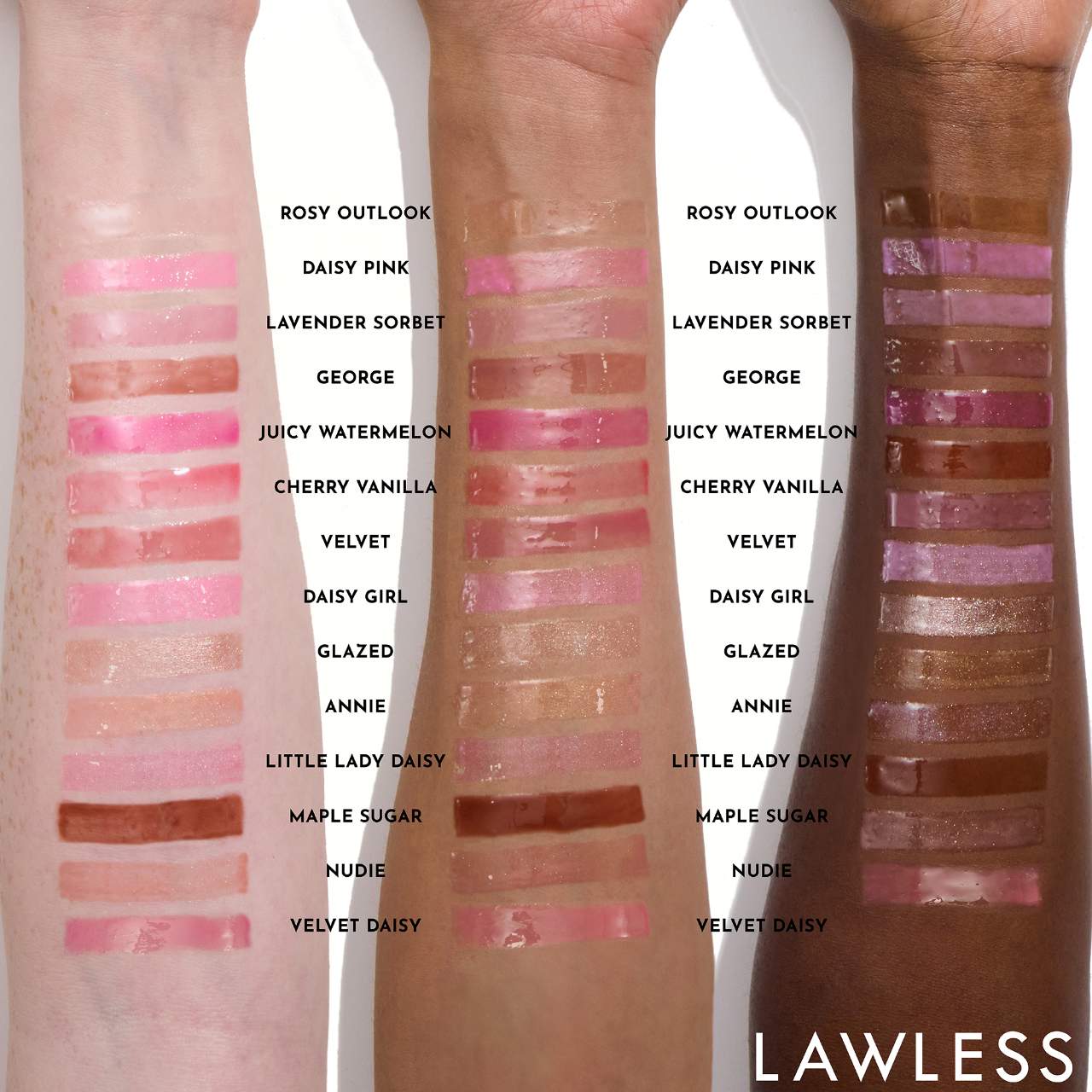 LAWLESS  Forget The Filler Lip Plumper Line Smoothing Gloss Color: Velvet