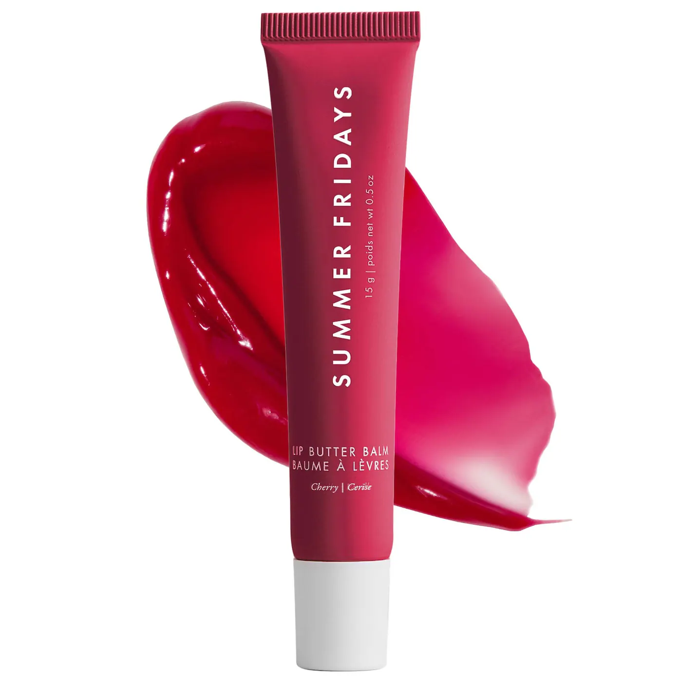  Summer Fridays  Lip Butter Balm Treatment for Hydration + Nourishing Shine Color: Cherry