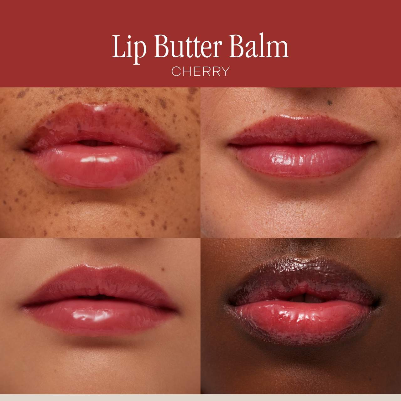 Summer Fridays  Lip Butter Balm Treatment for Hydration + Nourishing Shine Color: Cherry